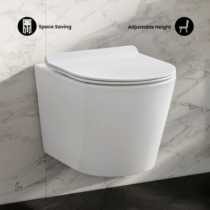 Swiss Madison Calice Wall-Hung Round Toilet Bowl