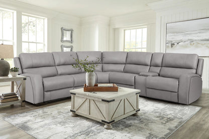 J&M Furniture U70815M Sectional Color 2581 in Grey