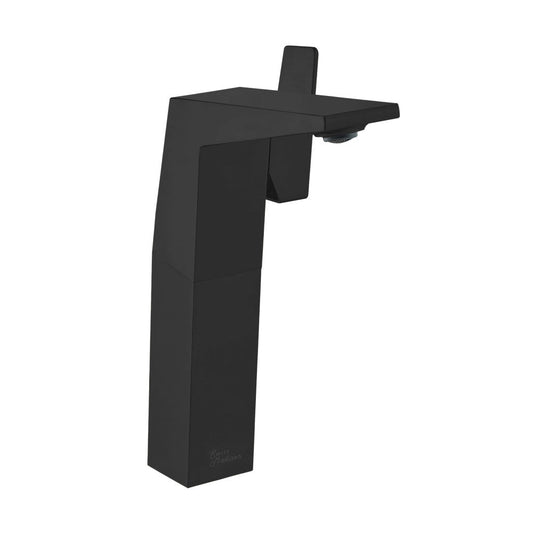 Swiss Madison Carre Single Hole, Single-Handle, High Arc Bathroom Faucet in Matte Black