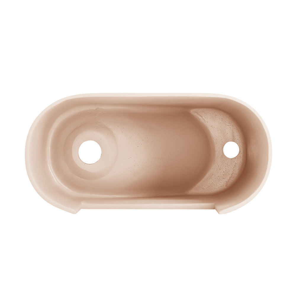 Swiss Madison Terre 18" Right Side Faucet Wall-Mount Bathroom Sink in Pastel Peach
