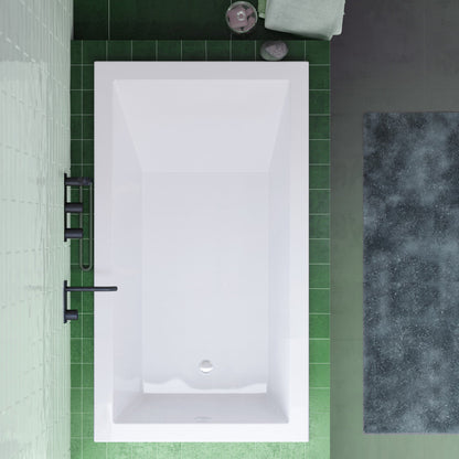 Swiss Madison Voltaire 48" x 30" Reversible Drain Drop-In Bathtub