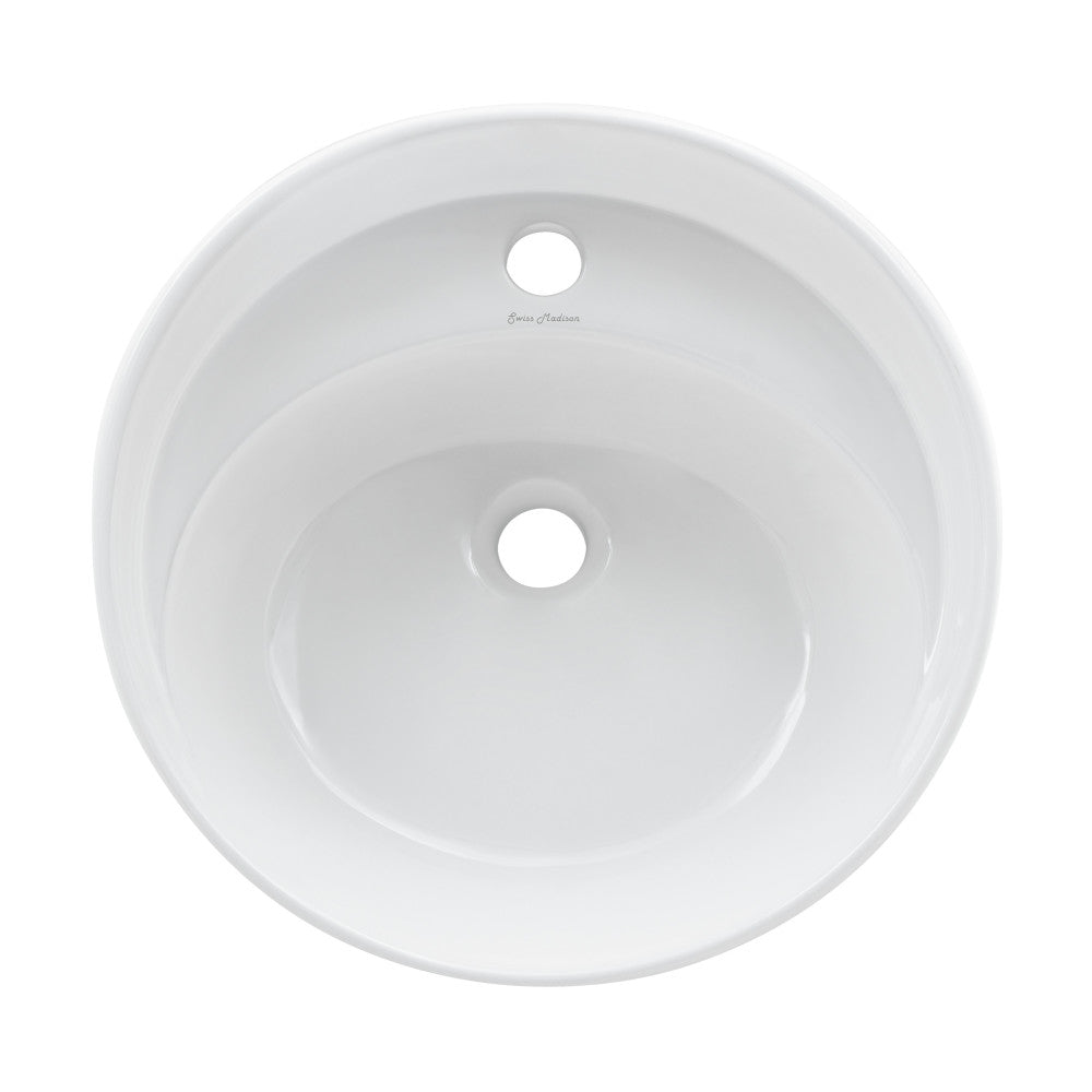 Swiss Madison Calice 18" Wall-Mount Bathroom Sink