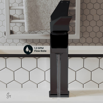 Swiss Madison Voltaire Single Hole, Single-Handle, Bathroom Faucet in Matte Black