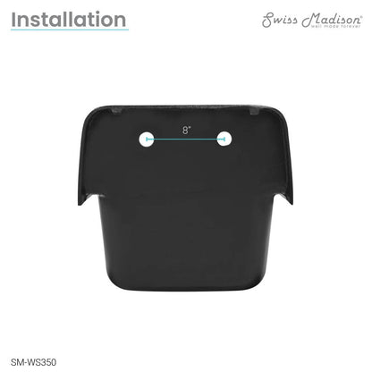 Swiss Madison Loire 22" Wall Hung Cast Iron Bathroom Sink