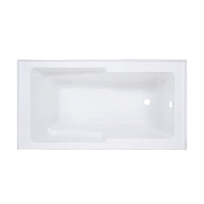 Swiss Madison Voltaire 60" x 30" Right-Hand Drain Alcove Bathtub with Apron and Armrest
