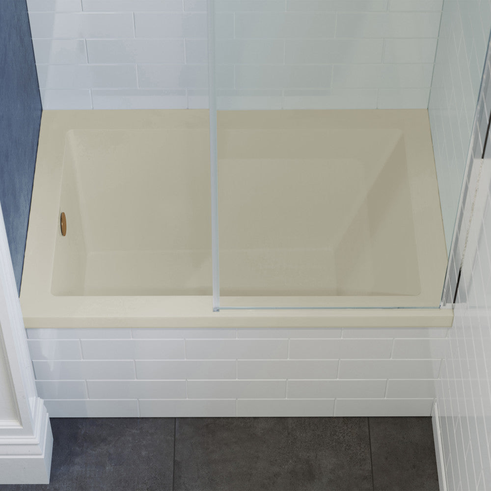 Swiss Madison Voltaire 48" x 32" Left-Hand Drain Alcove Bathtub in Bisque