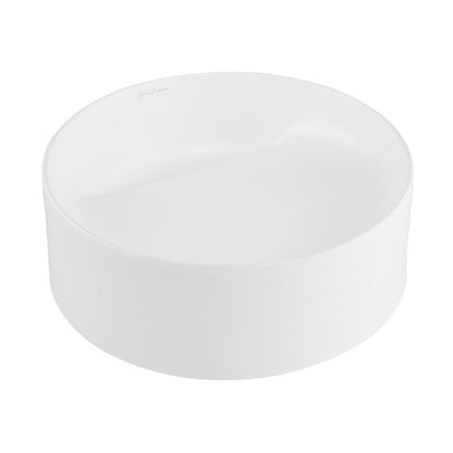 Swiss Madison Beau 16.5" Round Vessel Bathroom Sink in Matte White