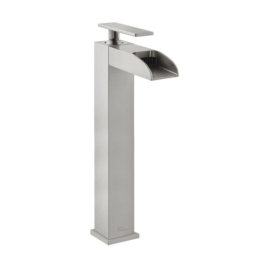 Swiss Madison Concorde Single Hole, Single-Handle, High Arc Waterfall, Bathroom Faucet in Brushed Nickel