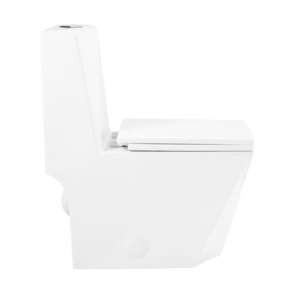 Swiss Madison Brusque One-Piece Square Toilet Dual-Flush 1.1/1.6 gpf