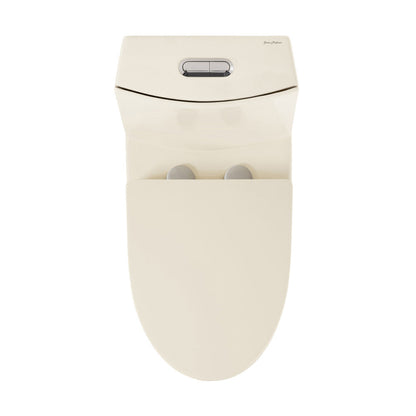 Swiss Madison St. Tropez One Piece Elongated Toilet Dual Vortex Flush 1.1/1.6 gpf in Bisque