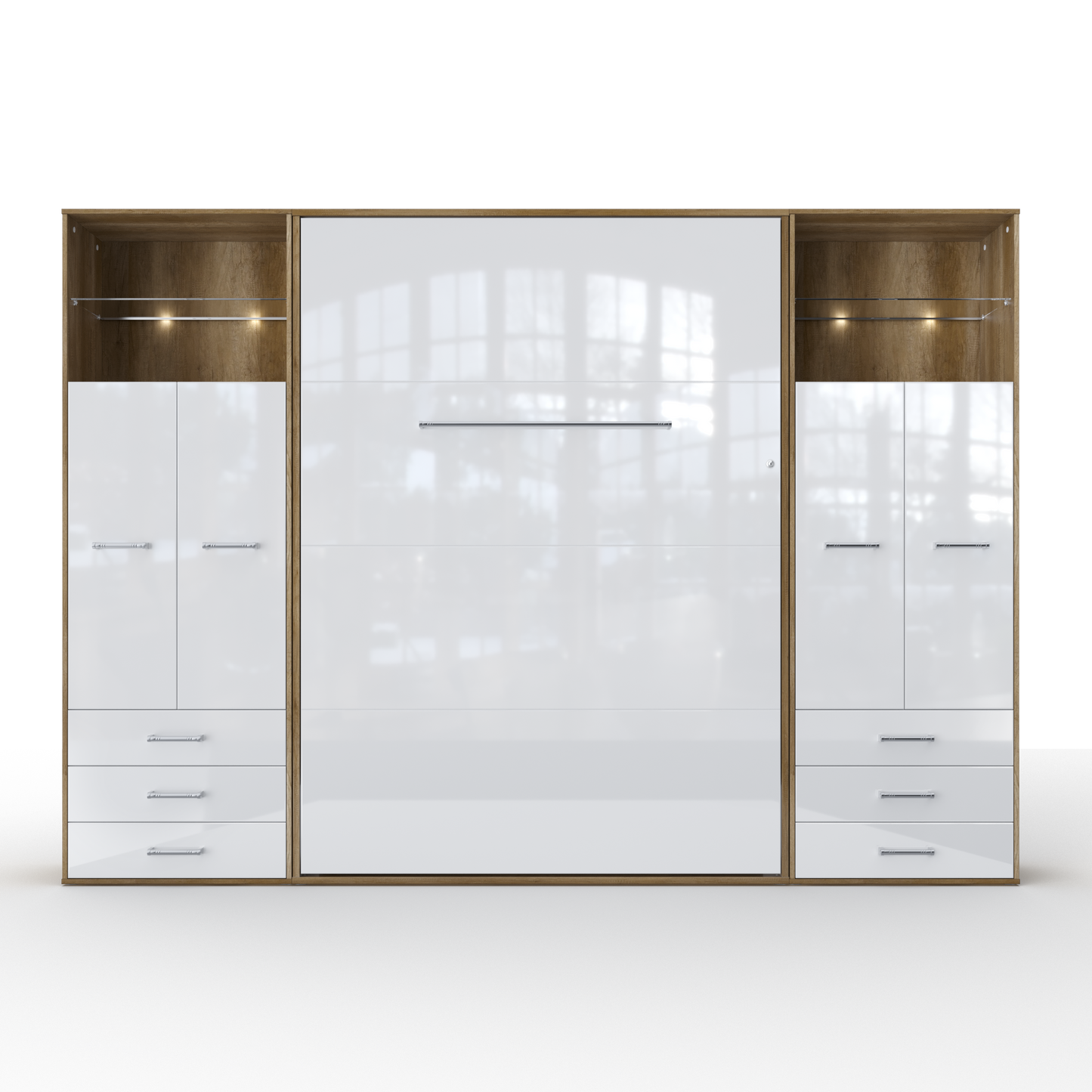 Maxima House Vertical Murphy Bed Invento. European Queen + 2 cabinets