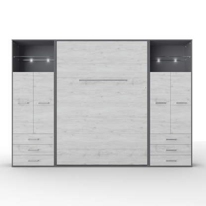 Maxima House Vertical Murphy Bed Invento. European Queen + 2 cabinets