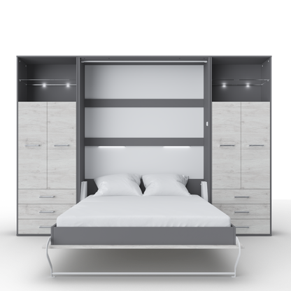 Maxima House Vertical Murphy Bed Invento. European Queen + 2 cabinets