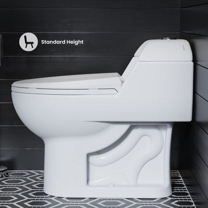 Swiss Madison Chateau One-Piece Elongated Toilet Dual-Flush 1.1/1.6 gpf