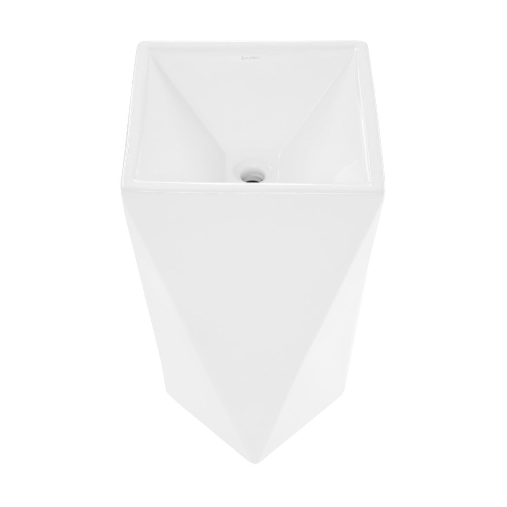 Swiss Madison Brusque One-Piece Pedestal Sink