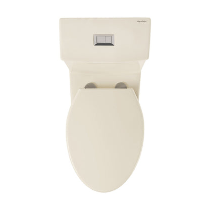 Swiss Madison Classe One-Piece 12" Rough-in 1.1/1.6 GPF Dual Top Flush Elongated Toilet in Glossy Bisque