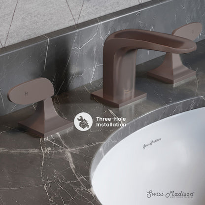 Swiss Madison Chateau 8 in. Widespread, 2-Handle, Bathroom Faucet in Oil Rubbed Bronze