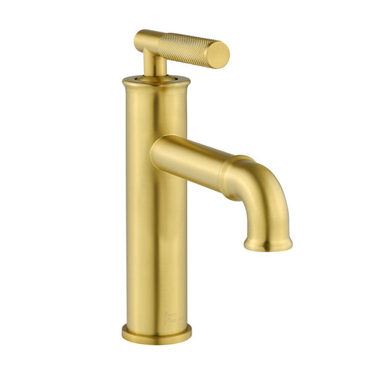 Swiss Madison Avallon Single Hole, Single-Handle Sleek, Bathroom Faucet in Brushed Gold