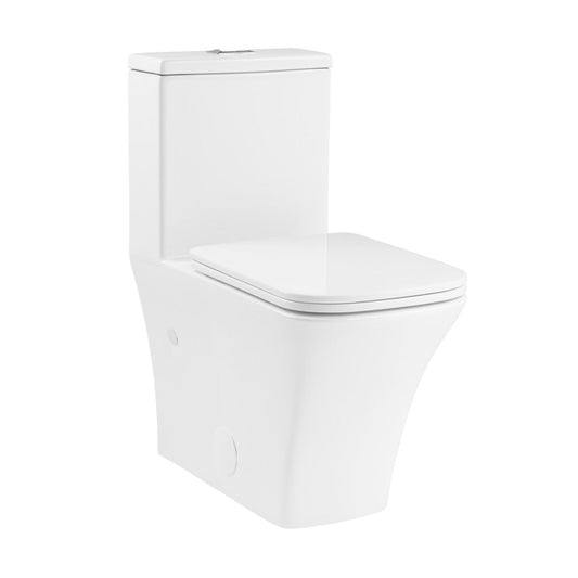 Swiss Madison Eclair One-Piece Square Toilet Dual-Flush 0.8/1.28 gpf