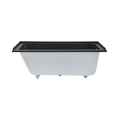 Swiss Madison Voltaire 60" x 30" Right-Hand Drain Alcove Bathtub in Matte Black