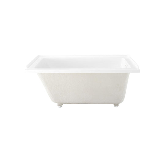 Swiss Madison Voltaire 54 x 30 Right Drain Soaking Alcove Bathtub in Glossy White with Integrated Overflow, Drain Included