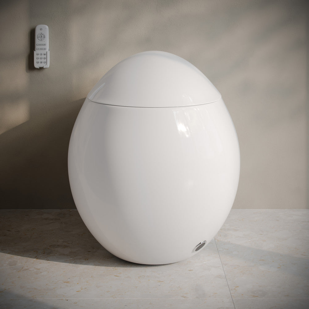 Swiss Madison Plaisir Smart One-Piece 1.28 GPF Single Flush Toilet in Glossy White