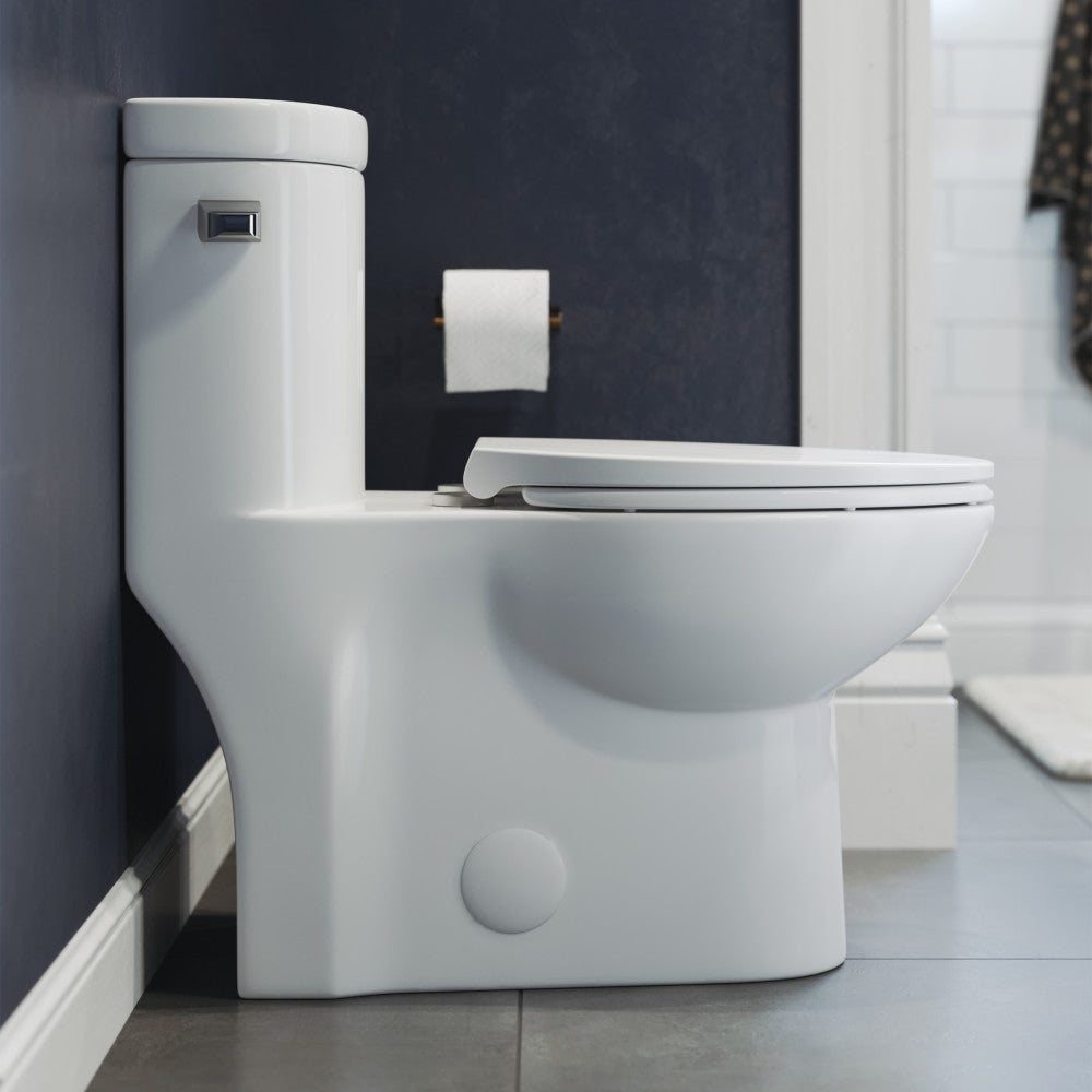 Swiss Madison Sublime One-Piece Elongated Left Side Flush Handle Toilet 1.28 gpf