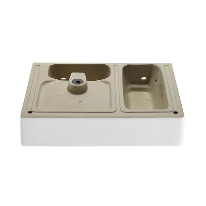 Swiss Madison St. Tropez 24" Rectangle Wall-Mounted Sink with Right Side Faucet Mount