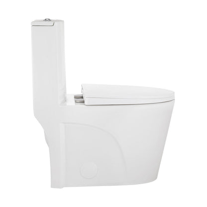 Swiss Madison St. Tropez One-Piece Elongated Toilet Vortex Dual-Flush 1.1/1.6 gpf