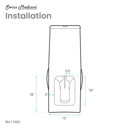 Swiss Madison Plaisir One-Piece Elongated Toilet Dual-Flush 1.1/1.6 gpf