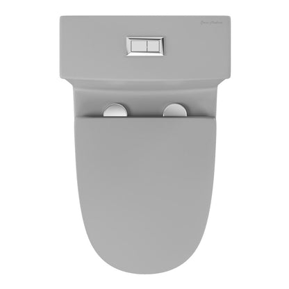 Swiss Madison Dreux One Piece Elongated Dual Flush Toilet in Matte Grey 0.95/1.26 GPF