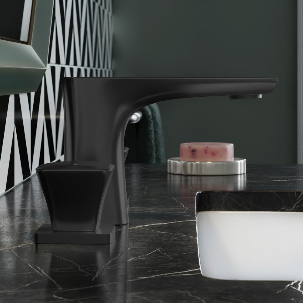 Swiss Madison Monaco 8 in. Widespread, 2-Handle, Bathroom Faucet in Matte Black