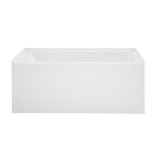 Swiss Madison Voltaire 54 x 30 Skirted Right Drain Soaking Alcove Bathtub in Glossy White