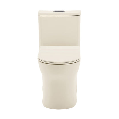 Swiss Madison Burdon One Piece Elongated Toilet Dual Flush 1.1/1.6 gpf in Bisque