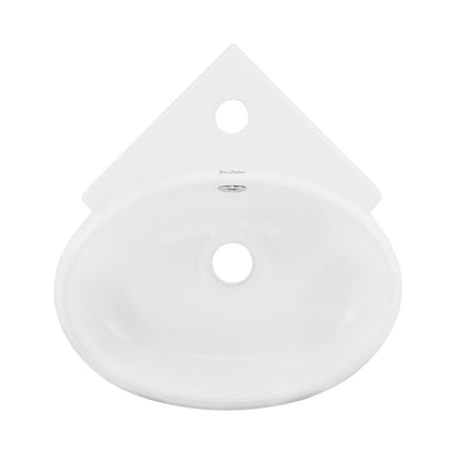 Swiss Madison Plaisir Corner Wall Hung Sink