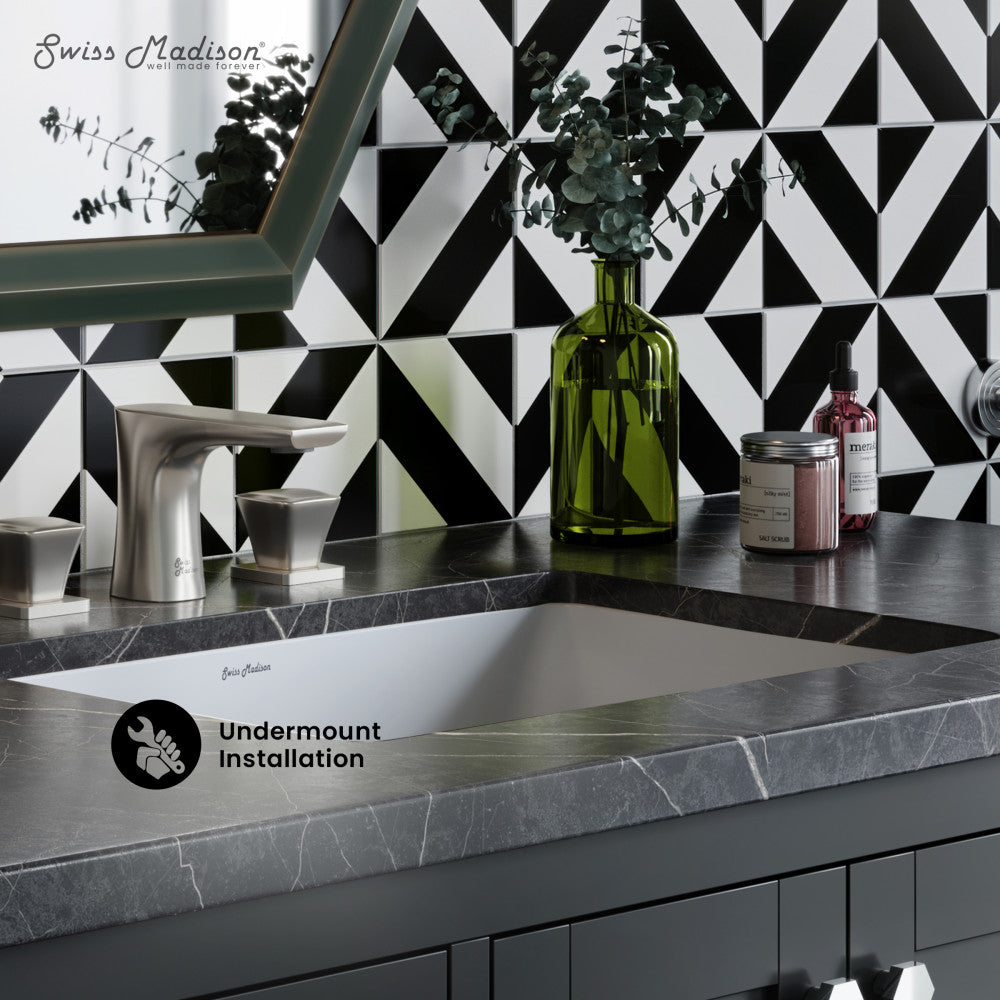 Swiss Madison Plaisir 18.5 Rectangular Under-Mount Bathroom Sink