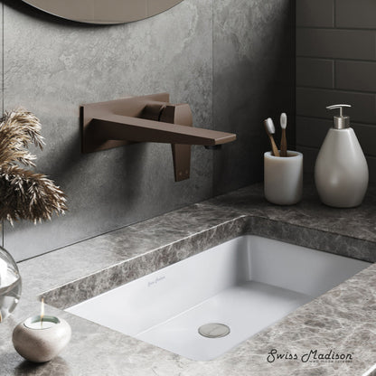 Swiss Madison Voltaire Single-Handle, Wall-Mount, Bathroom Faucet in Oil Rubbed Bronze