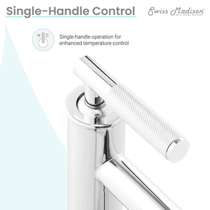 Swiss Madison Avallon Single Hole, Single-Handle Sleek, High Arc Bathroom Faucet in Chrome