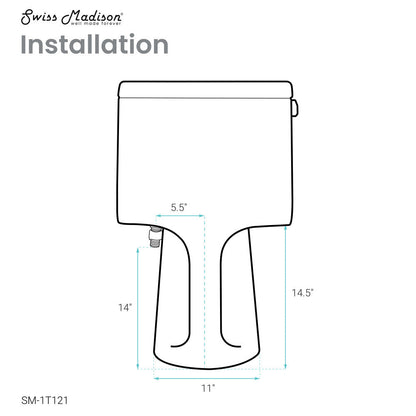 Swiss Madison Avallon One-Piece Toilet Side Flush 1.28 gpf