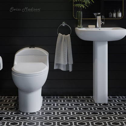 Swiss Madison Chateau One-Piece Elongated Toilet Dual-Flush 1.1/1.6 gpf