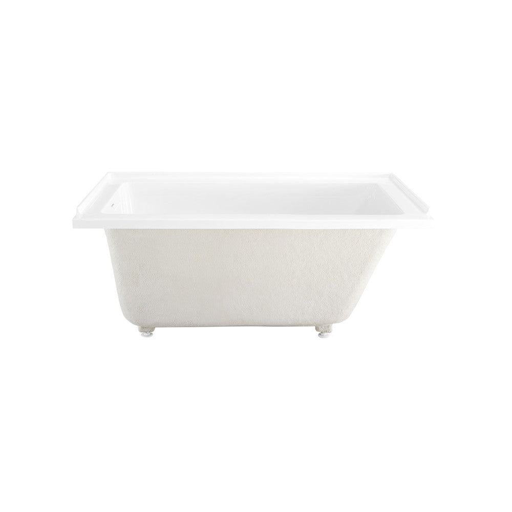 Swiss Madison Voltaire 54 x 30 Left Drain Soaking Alcove Bathtub in Glossy White with Integrated Overflow, Drain Included