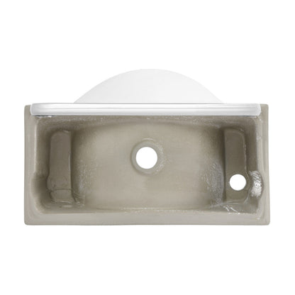 Swiss Madison Chateau 21.5" Right Side Faucet Wall-Mount Bathroom Sink with Chrome Towel Bar