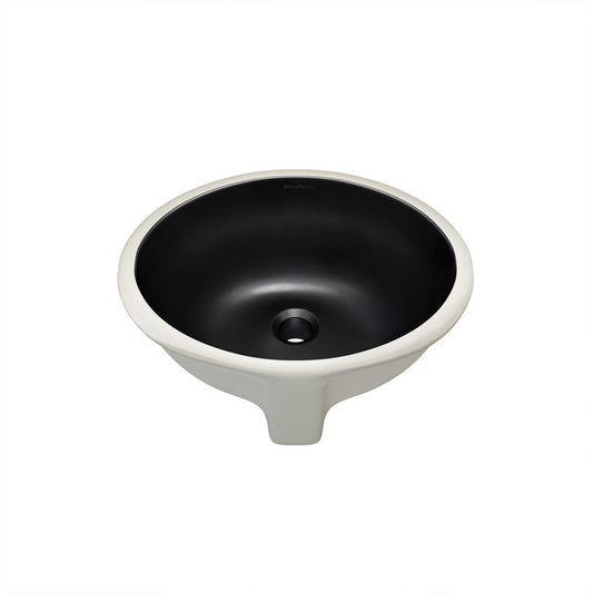Swiss Madison Plaisir 16.5" Ceramic Undermount Bathroom Sink in Matte Black