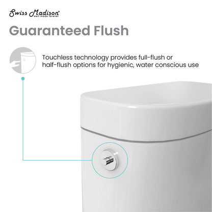 Swiss Madison Monaco One-Piece Elongated Toilet Dual-Flush 1.1/1.6 gpf, Touchless