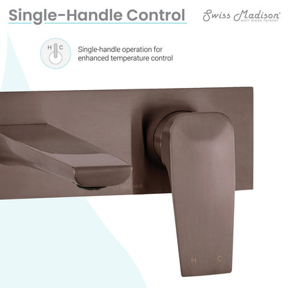 Swiss Madison Monaco Single-Handle, Wall-Mount, Bathroom Faucet in Oil Rubbed Bronze