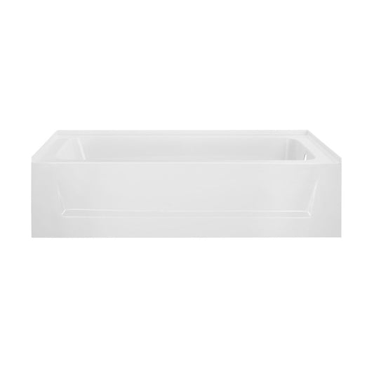 Swiss Madison Virage 60" x 30" Right-Hand Drain Alcove Bathtub with Apron