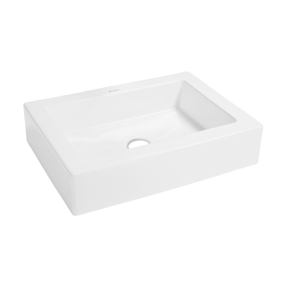 Swiss Madison Voltaire Ceramic Rectangle Vessel Sink