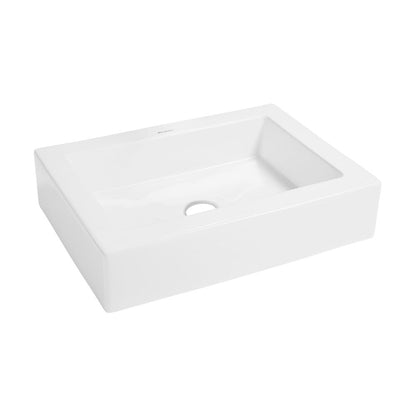 Swiss Madison Voltaire Ceramic Rectangle Vessel Sink
