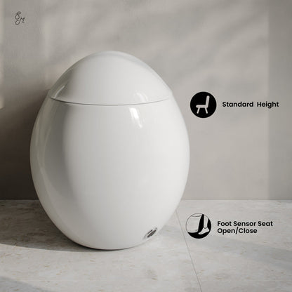 Swiss Madison Plaisir Smart One-Piece 1.28 GPF Single Flush Toilet in Glossy White