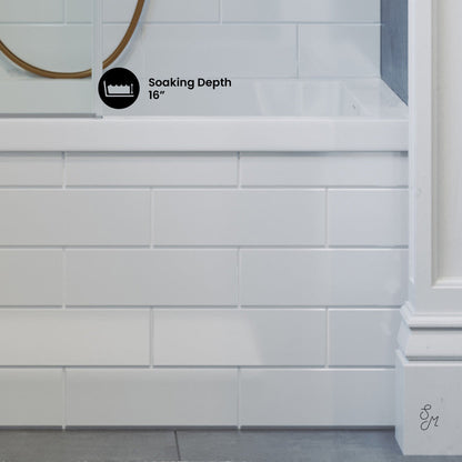 Swiss Madison Voltaire 48" x 32" Right-Hand Drain Alcove Bathtub